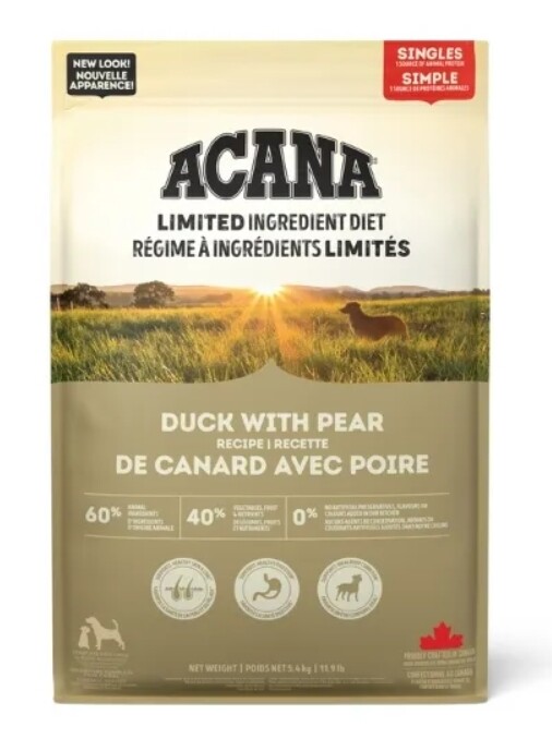 Acana Singles Limited Ingredient Diet Dry Dog Food - Duck with Pear Recipe