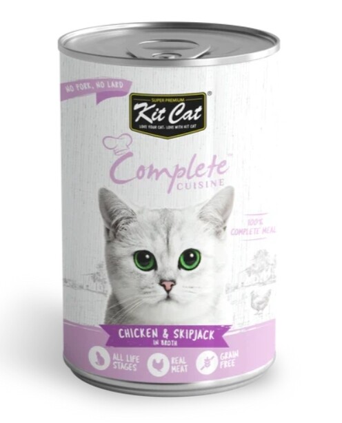 Kit Cat - Complete Cuisine 鸡肉和鲣鱼猫罐头