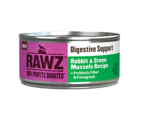RAWZ® Digestive Support Rabbit & Green Mussels Wet Cat Food