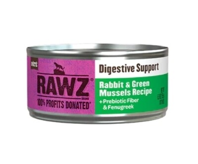 RAWZ 助消化兔肉青口贝配方肉酱猫罐头