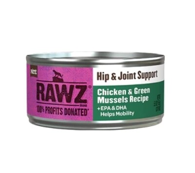 RAWZ 强化髋关节和关节 鸡肉和青口贝配方肉酱猫罐头