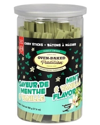 OVEN-BAKED TRADITION Mint & Vanilla Flavoured Chew Sticks for Dogs