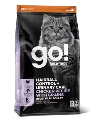 Go! Solutions Hairball Control + Urinary Care Chicken Recipe Adult Cat Food