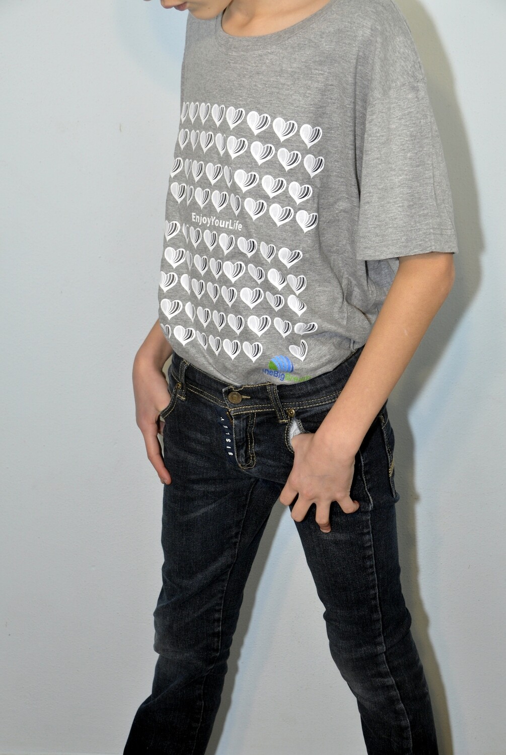 T-SHIRT DEL CUORE TBB GRIGIA  – Enjoy your life