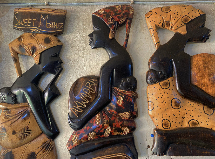 African Woman Wall Sculptures