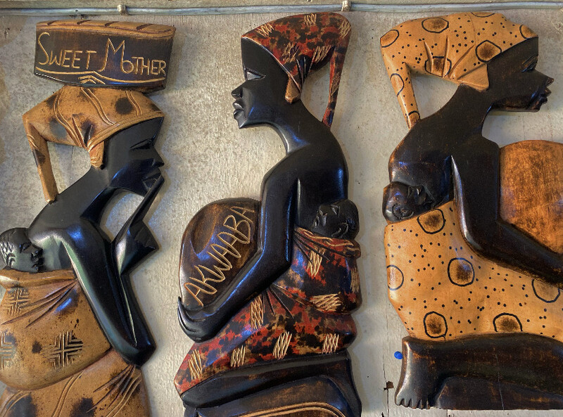 African Woman Wall Sculptures