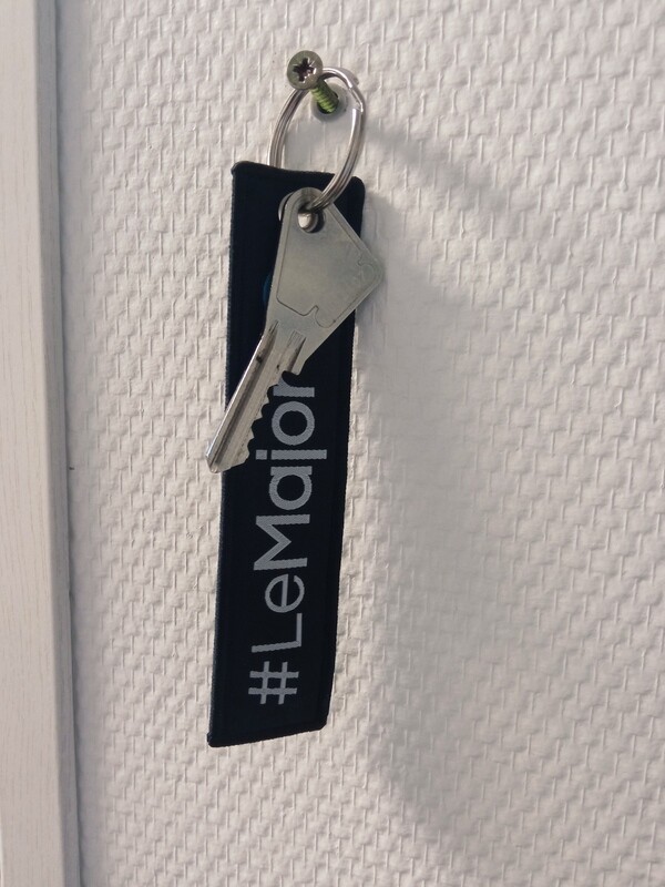 Porte-clés en tissu #LeMajor
