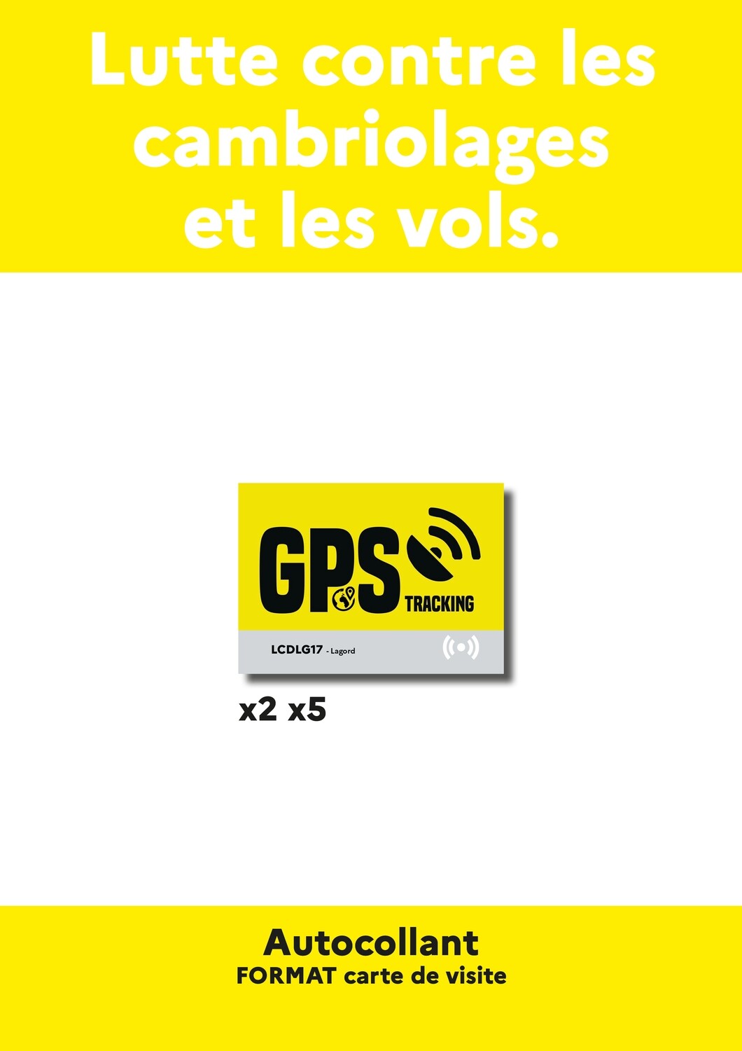 Autocollants &quot;GPS tracking&quot;