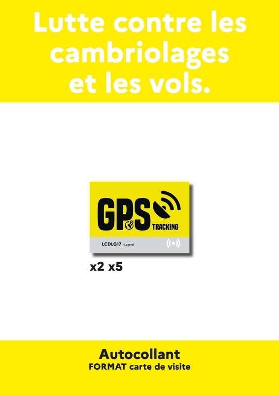 Autocollants &quot;GPS tracking&quot;