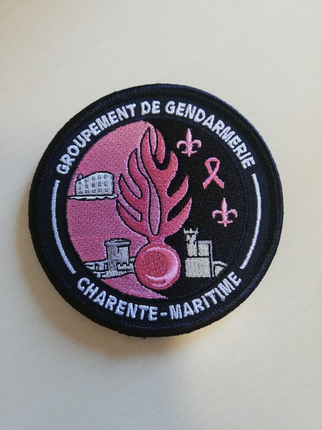 Rondache officielle du GGD17 aux couleurs d&#39;octobre rose