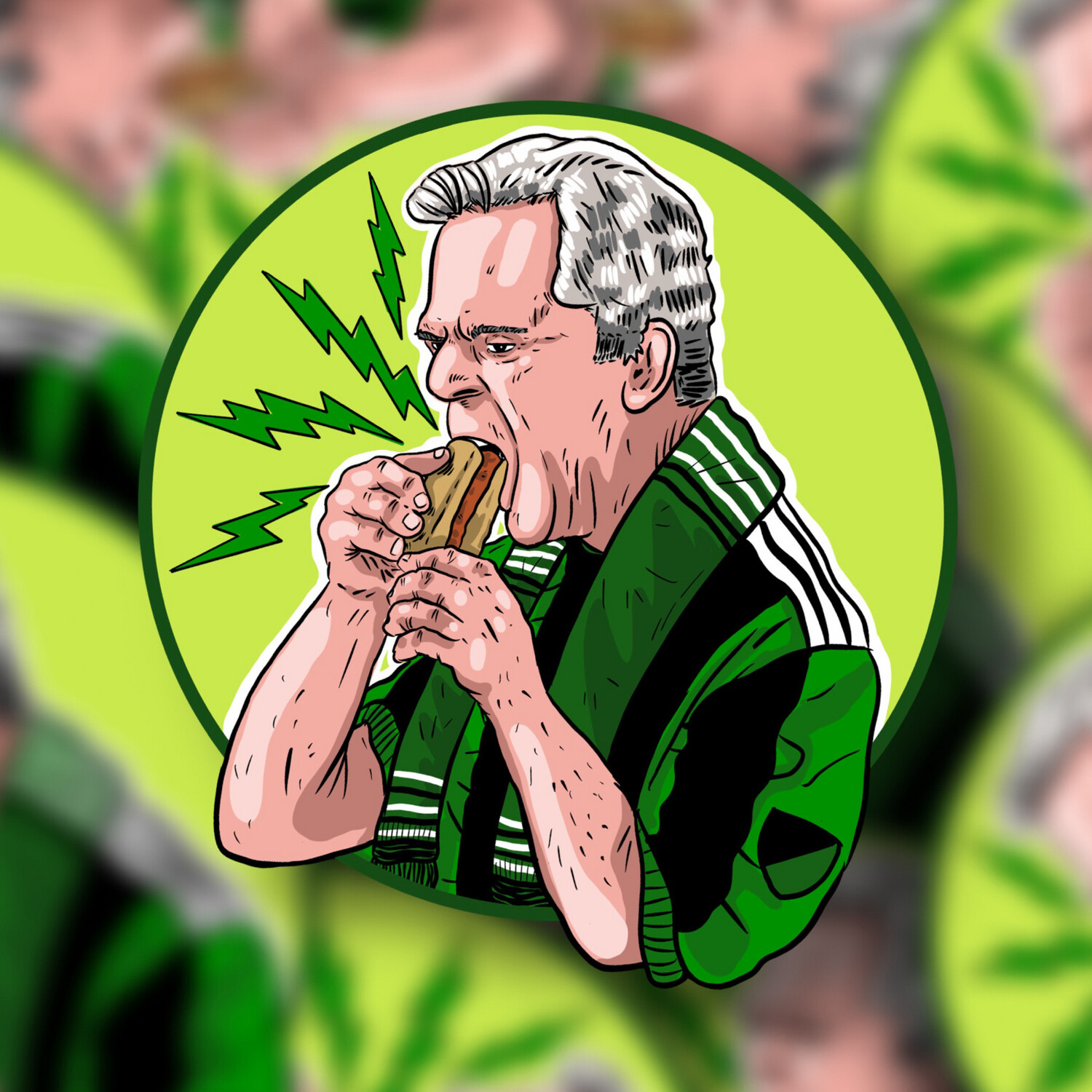 Adler Hotdog Sticker
