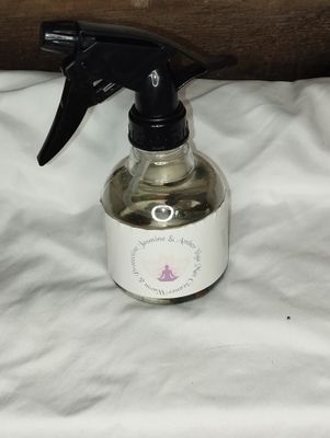 Crystal infused yoga mat cleaning spray
