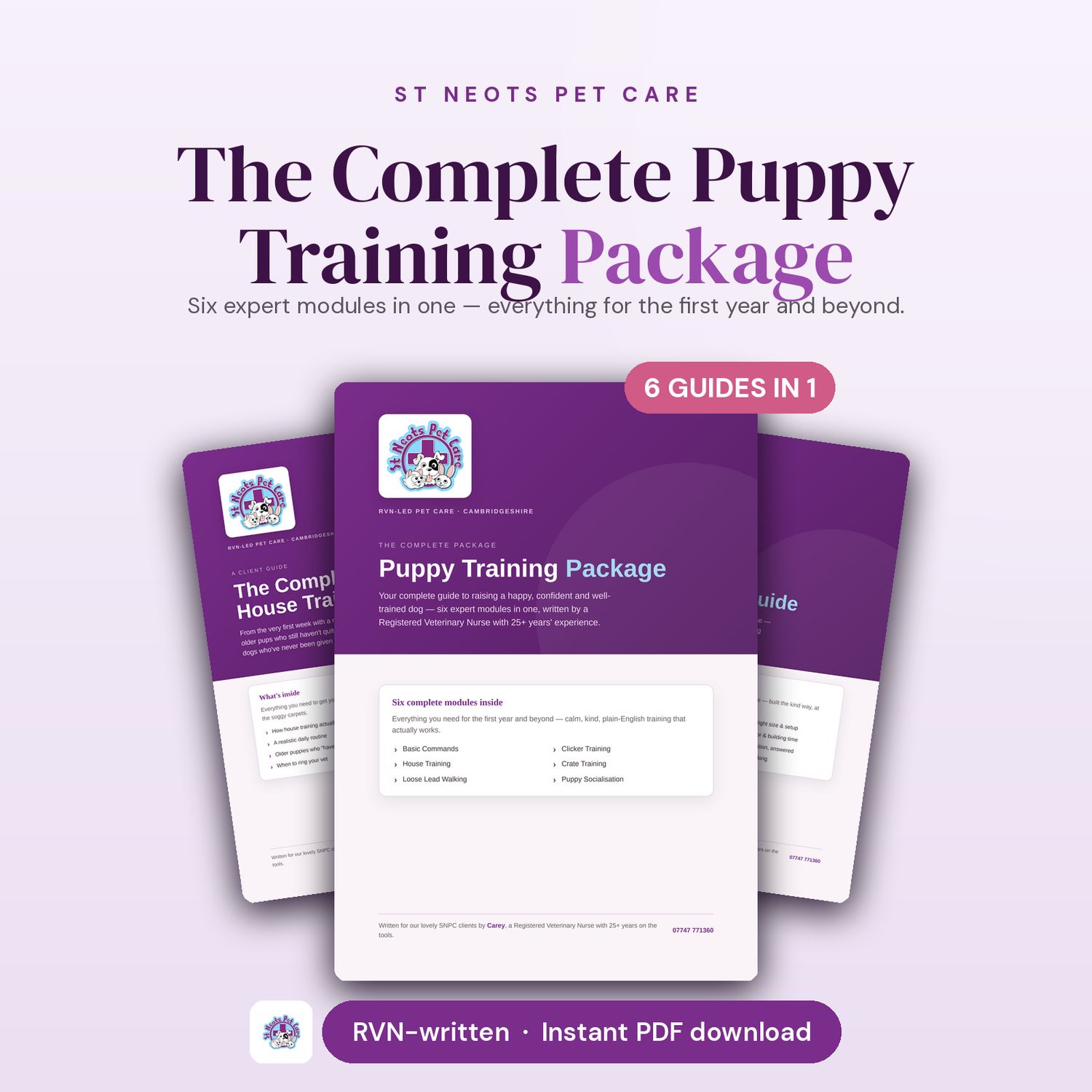 The Complete Puppy Training Package — Six Guides in One