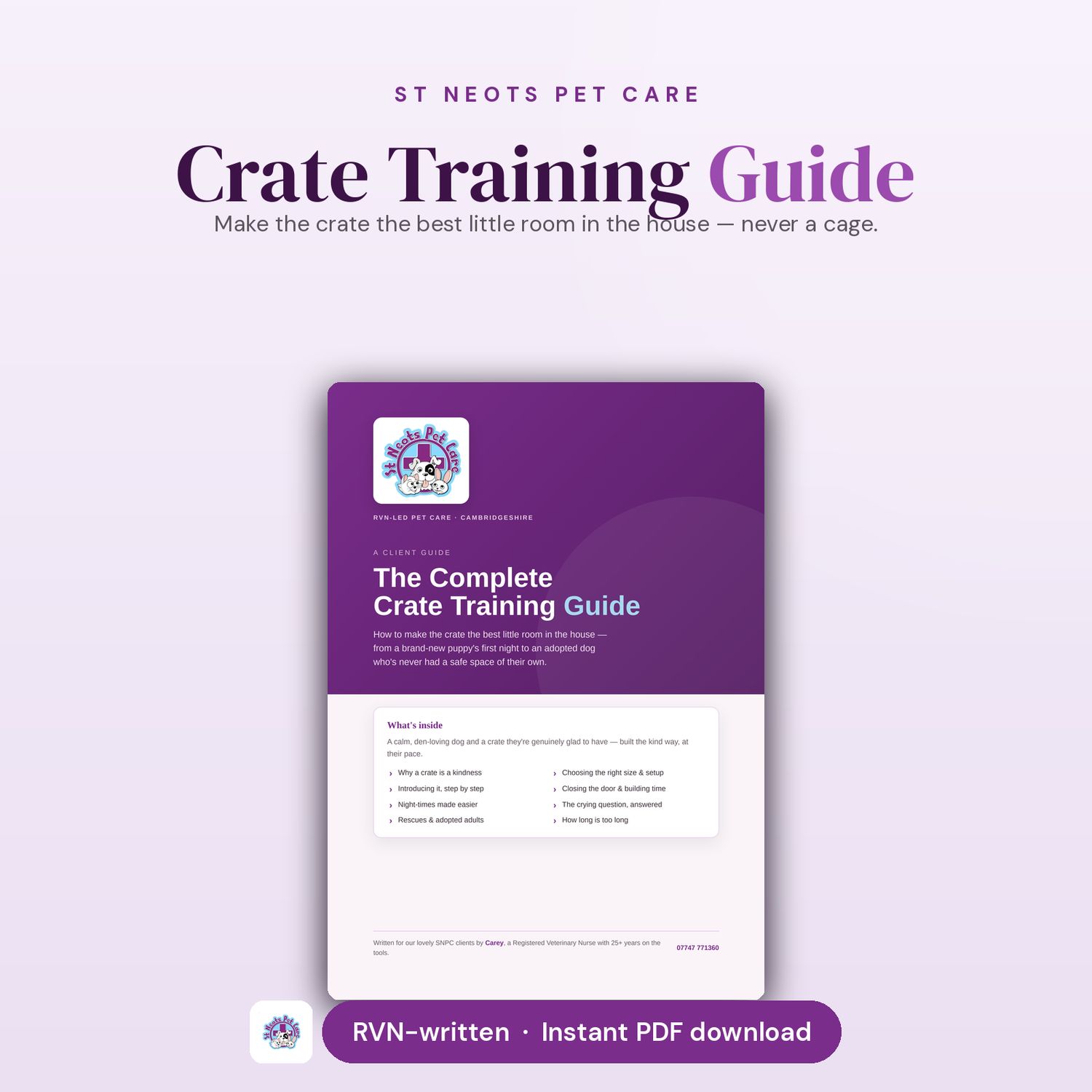 Crate Training Guide — A Calm, Happy Den
