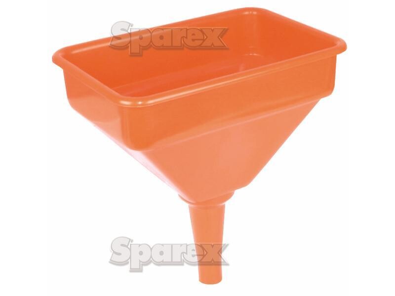 Tractor Funnel With Filter Orange Sparex