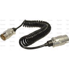 Spiral Cable 7 Pin M/M 3.5m Sparex
