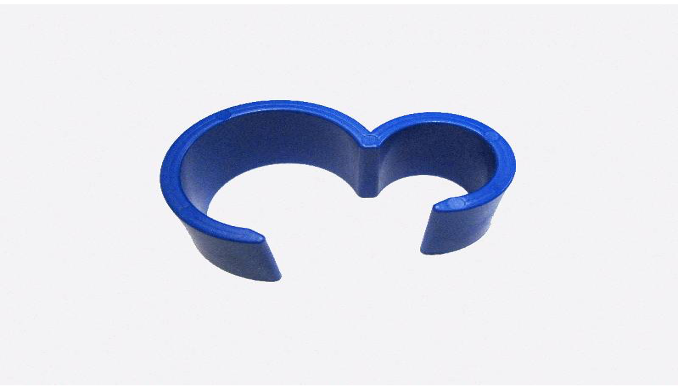 Moulded Assembly Clip 9.5mm Air X 16mm Milk - Open Type