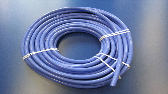 Silicone Rubber Tube Blue 9.5mm X 19mm X 20mtr (Per Metre)