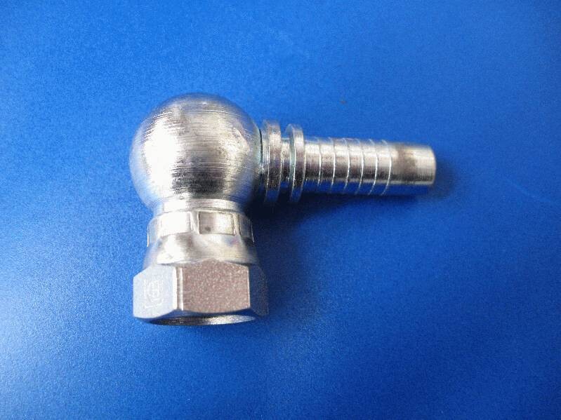 90* Hydraulic Hose Insert 1/2" Bsp Female X 1/2"