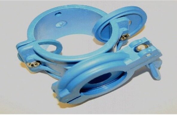 C1 Cleanlock Entry Bracket Moulded 2" C/w Cleanlock Clamp 1.5"