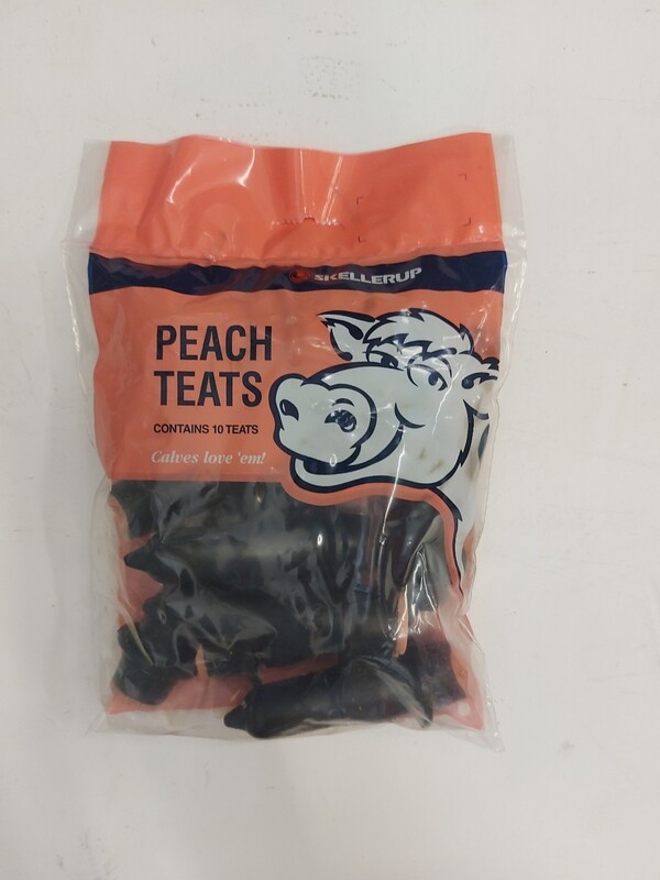 Skellerup Peach teats 10 pack