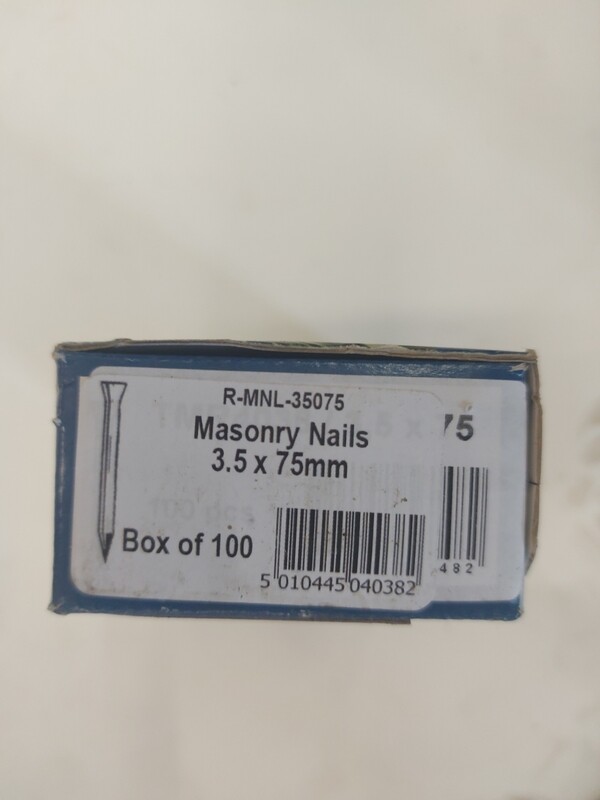 Masonry nail 3.5 x 75 100pk