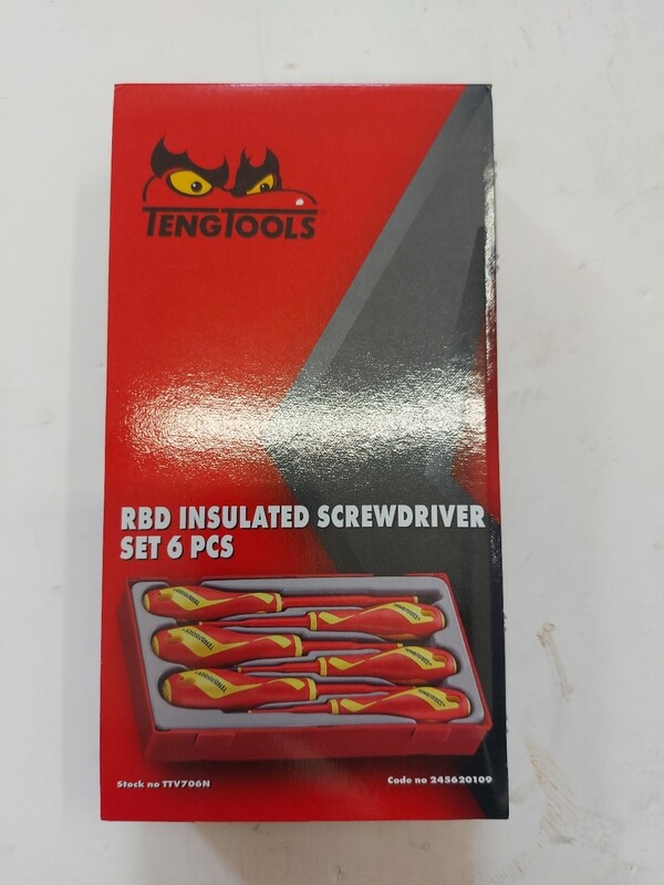 Tengtools RDB Insulated Screwdriver Set 6 Piece