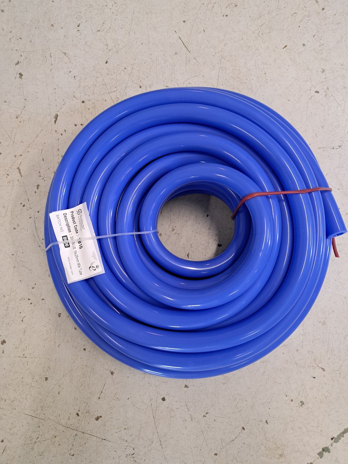 Silicone Rubber Tube Blue 16mm X 28mm X 20mtr (Per Metre)