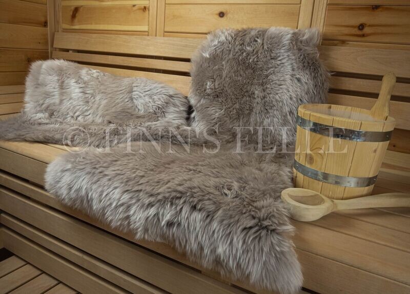 Lammfell beige - taupe