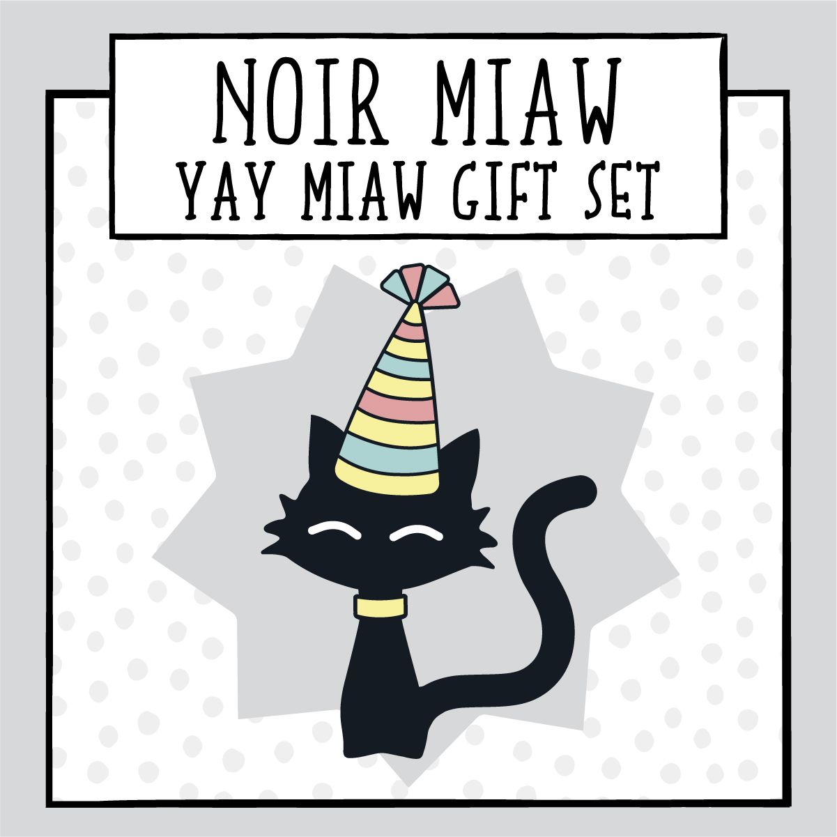 Yay Miaw Enamel Pin &amp; Card Gift Set