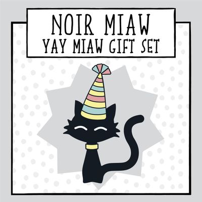 Yay Miaw Enamel Pin &amp; Card Gift Set