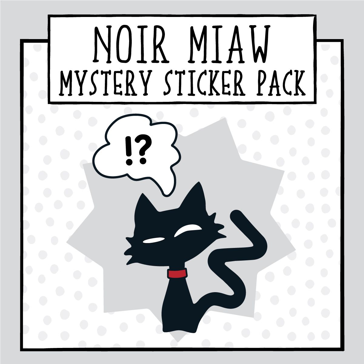 Noir Miaw Mystery Sticker Pack