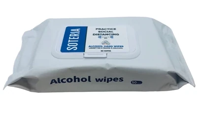 SOTERIA 75% Alcohol Hand Wipes 50/Pack