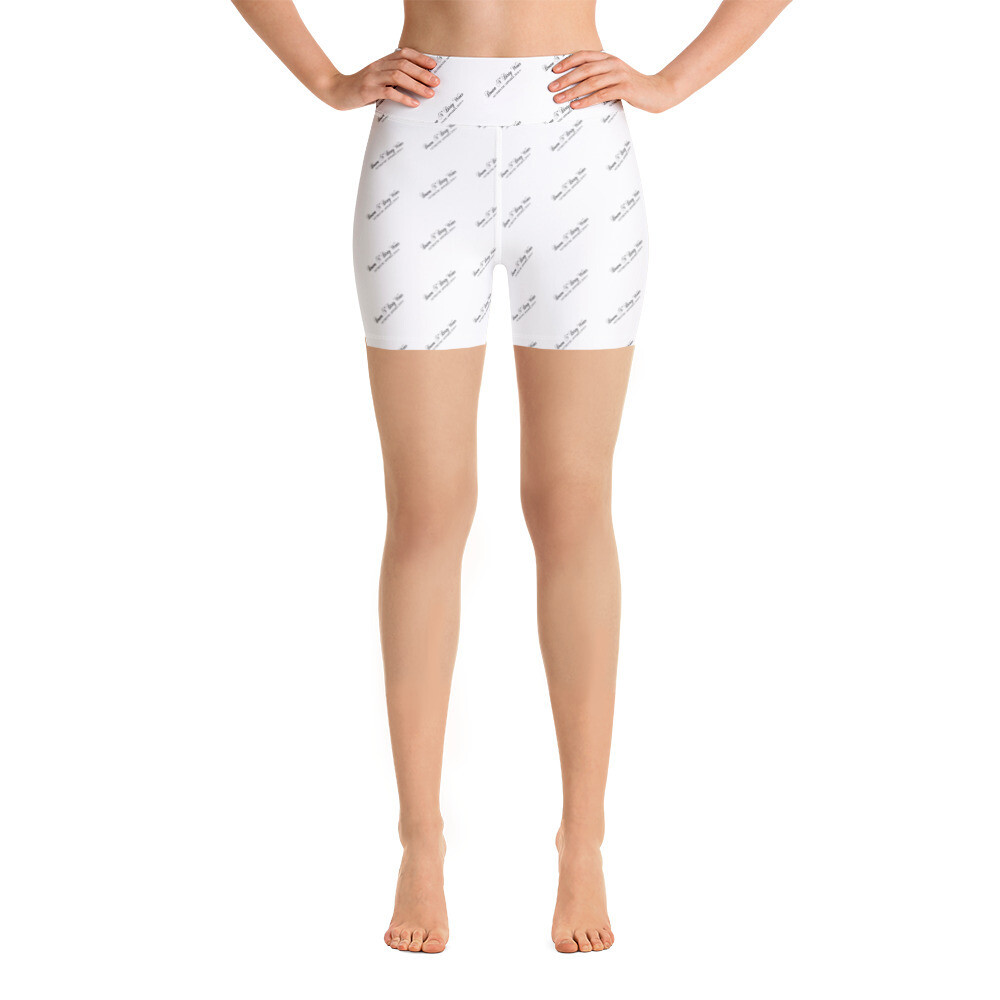 Down N Dirty Wear Black Logo Yoga Shorts