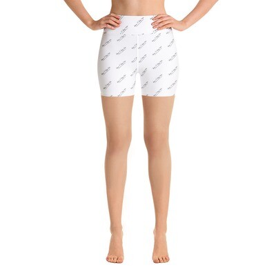 Down N Dirty Wear Black Logo Yoga Shorts