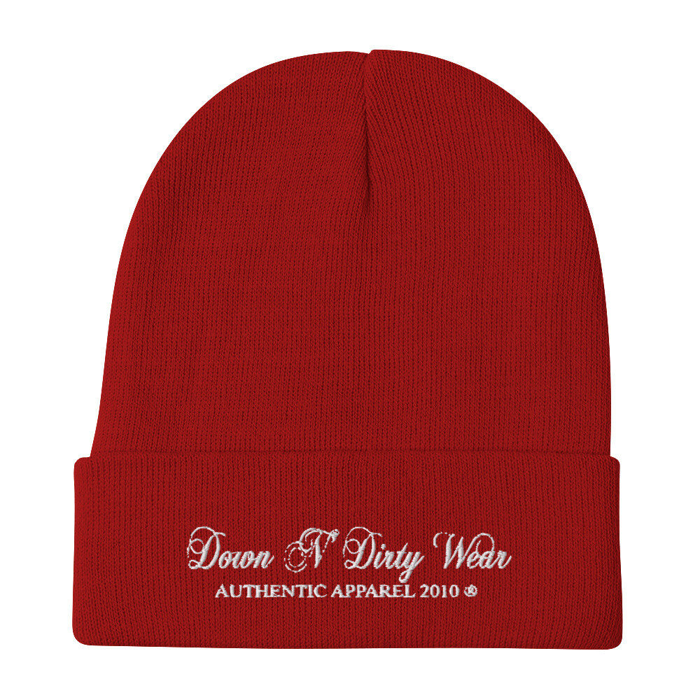 Down N Dirty Wear Embroidered Beanie
