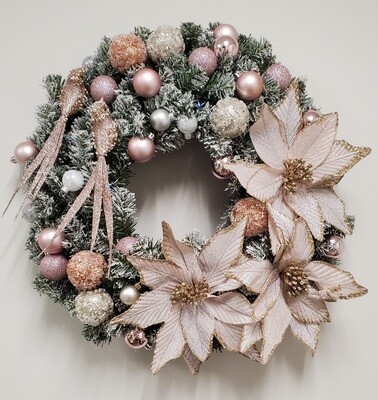 Blush Christmas Wreath