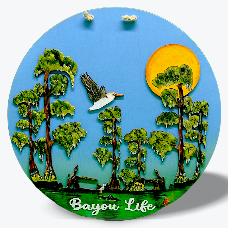 GF0025 Door Hanger 18&quot; Bayou Life