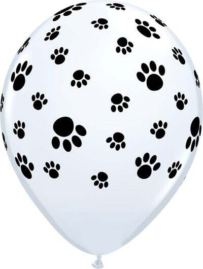 11&quot;Sempertex Paw print (50 Per Bag)