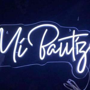 &quot; MI Bautizo&quot; Neon Sign