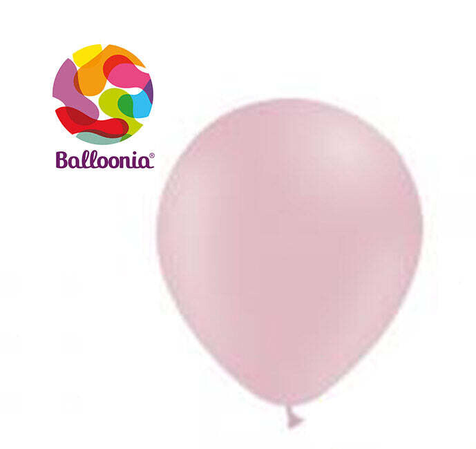 Balloonia 12” Pastel Matte Baby Pink (50 Per Bag)