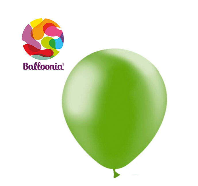Balloonia 12" Metallic Green (50 Per Bag)