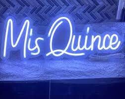 &quot;Mis Quince&quot; Neon Sign