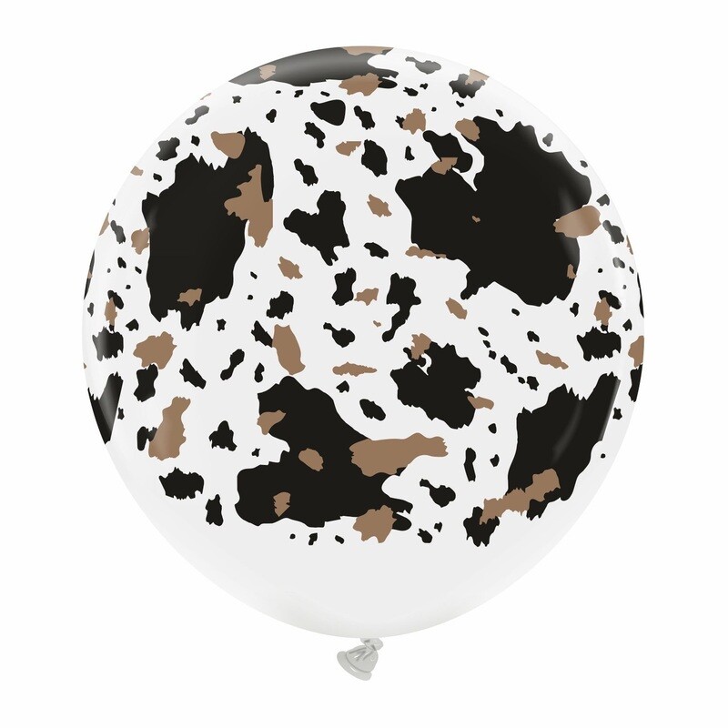 BCT 24&quot; Cow Print- White (1 Per Bag)