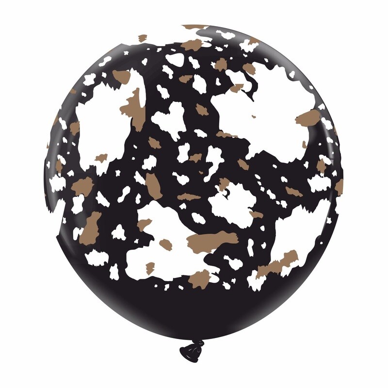 BCT 24&quot; Cow Print- Black (1 Per Bag)
