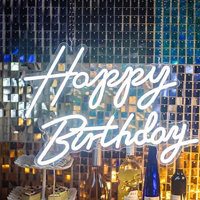 &quot;Happy Birthday &quot; Neon Sign