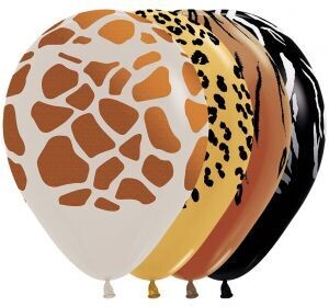 Sempertex 12&quot; Fashion Assortment Animal Print (50 Per Bag)