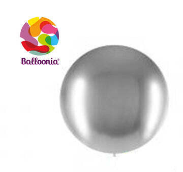 Balloonia 24" Brilliant Silver (5 Per Bag)