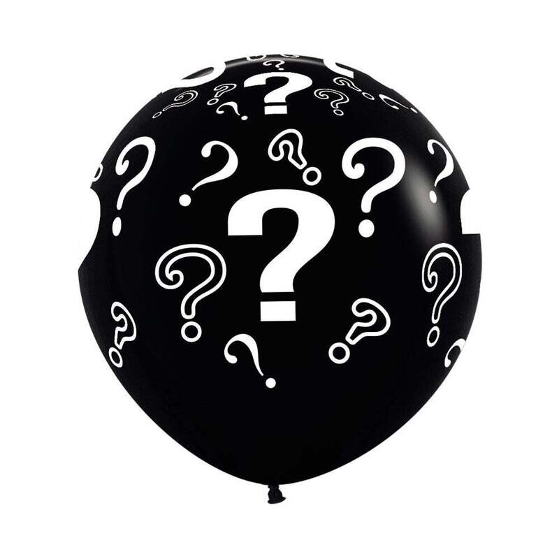 36&quot; Sempertex Question Mark Gender Reveal (1 Per Bag)