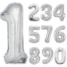 34" Silver Numbers